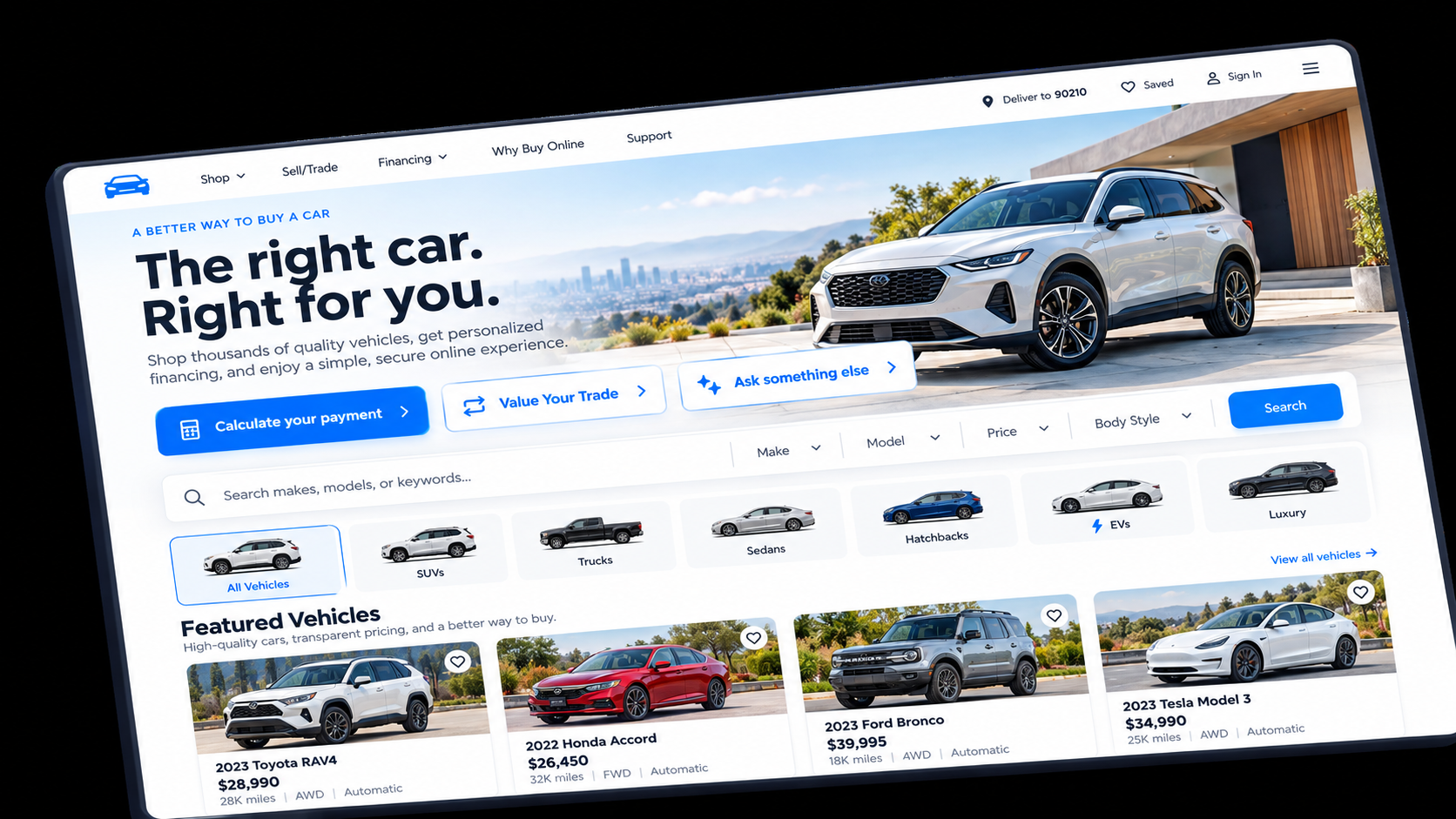 Dealer website